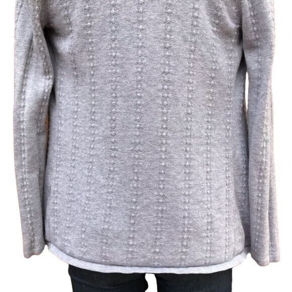 Belldini Cardigan Gray Open Sweater Button Detail Cozy - Picture 7 of 8